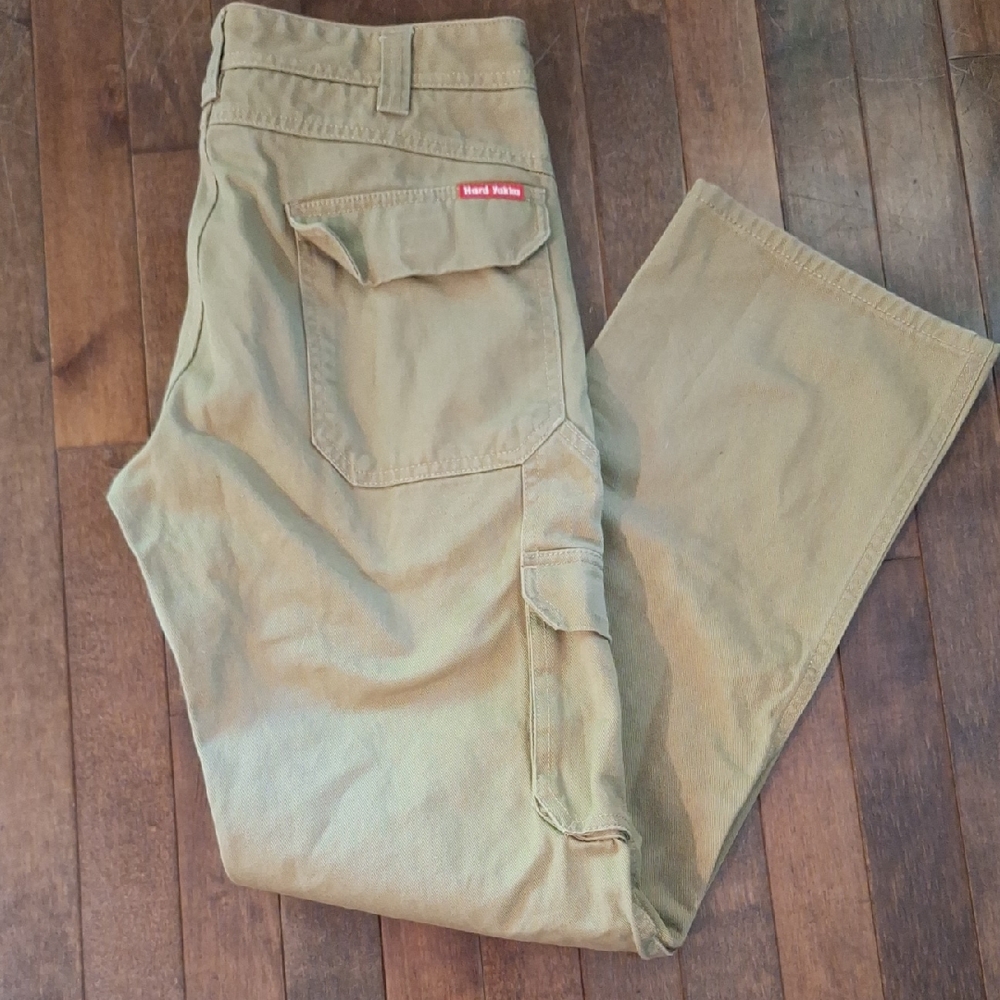 Hard Yakka Tan Cargo Pants Relaxed Fit